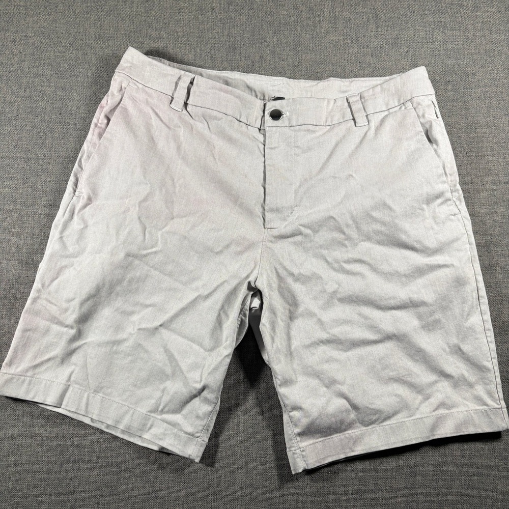 Lululemon Commission Shorts Mens 34 Grey Technical Casual Performance Faded